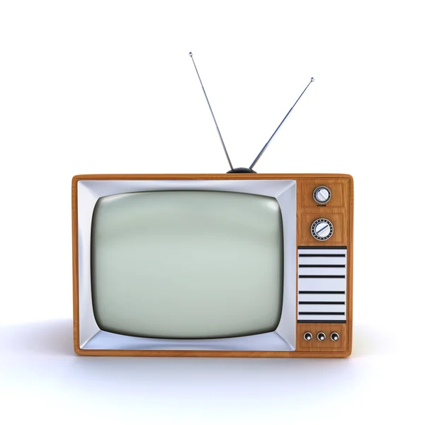 Eski retro tv — Stok fotoğraf