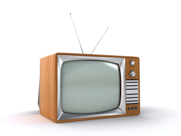 Alter Retro-Fernseher — Stockfoto