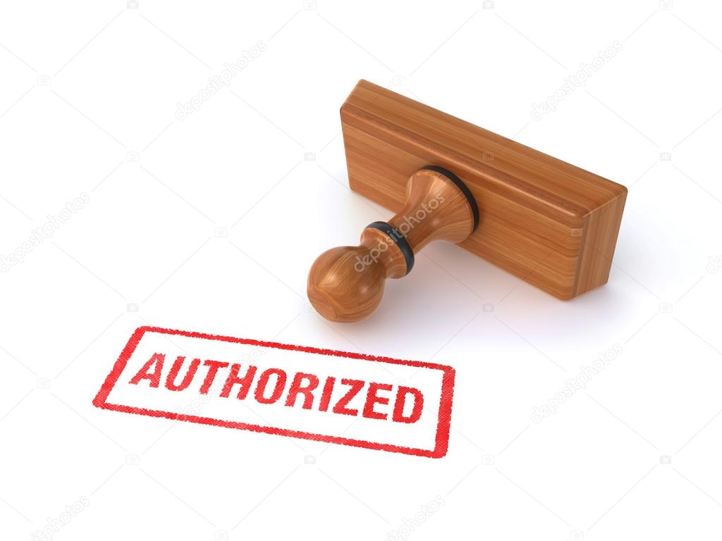 Authorized rubber stamp