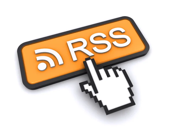 Rss feed button — Stock Photo, Image