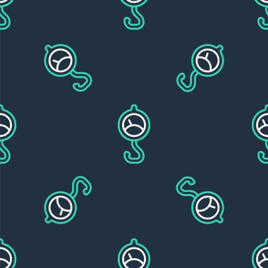 Çizgi yay ölçekli simge siyah arkaplanda izole edilmiş kusursuz desen. Tartı için denge. Ağırlığın belirlenmesi. Vektör