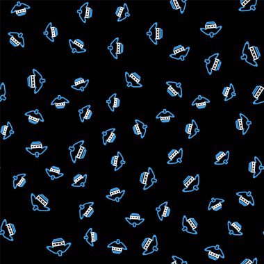 Çizgili Noel süveteri, Norveç süslemeleri ve tatil süslemeleri simgesi siyah arka planda izole edilmiş pürüzsüz desen. Örgü kazak. Vektör