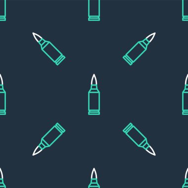 Çizgi Kurşunu simgesi siyah arkaplanda kusursuz desen izole etti. Vektör