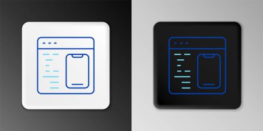 Çizgi Yazılım, Web Geliştirici programlama kodu simgesi gri arkaplanda izole edildi. Program kodunun rastgele bilgisayar betiği parçalarını Javascript et. Renkli taslak konsepti. Vektör