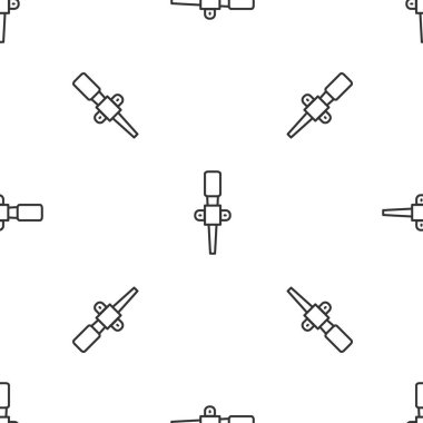 Gri çizgi alev ikonu beyaz arka planda izole edilmiş pürüzsüz desen. Sembol ateşi sıcak, alev gücü, alev ve ısı. Vektör