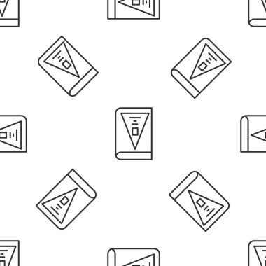 Gri çizgi 26 Kasım Hindistan Anayasa Günü ikonu beyaz arka planda kusursuz desen izole etti. Vektör