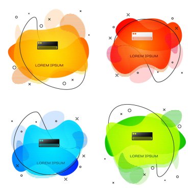 Siyah klima simgesi beyaz arkaplanda izole edildi. Sistemin havalandırmasını böl. Soğuk ve soğuk iklim kontrol sistemi. Sıvı şekilli soyut pankart. Vektör