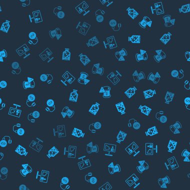 Küresel ekonomik kriz haberleri, madeni parayla dolu cam para kavanozu, ham petrol fiyatını düşürme ve borç topunu kusursuz bir şablona zincirleyin. Vektör