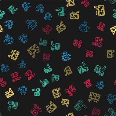 Para bombası krizi, dolar oranı düşüşü, mobil hisse senedi ticareti ve pürüzsüz petrol fiyatlarında düşüş. Vektör