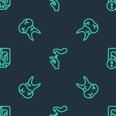 El 'i sigara içmekle, diş bakımıyla ve akciğerlerle kusursuz bir kalıba sokun. Vektör