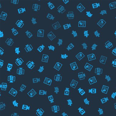 Kedi ilacı şişesi, kedi ya da köpek için tıbbi sertifika, veteriner kliniği ve klinik kayıt evcil hayvanını monitöre aktar. Vektör.