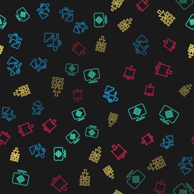 Merdiveni bitiş bayrağı, hedef ve bayrak ile işaretleyin. Vektör