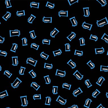 Siyah arkaplandaki ikon izole edilmiş çizgi çaydanlığı. Çaydanlık ikonu. Vektör