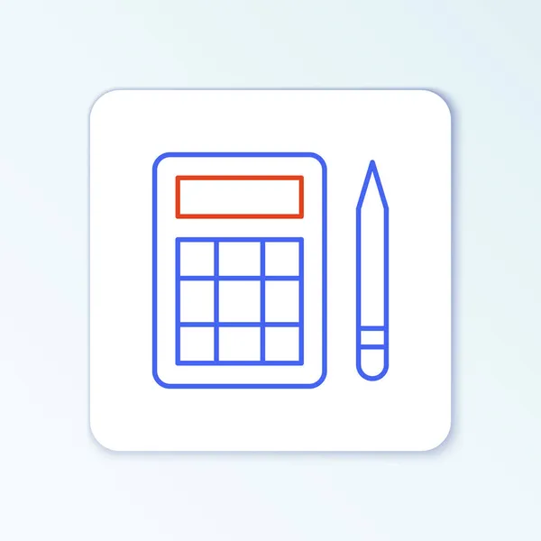Karta bingo z ikoną szczęśliwych liczb na białym tle. Kolorowy koncept. Wektor — Wektor stockowy