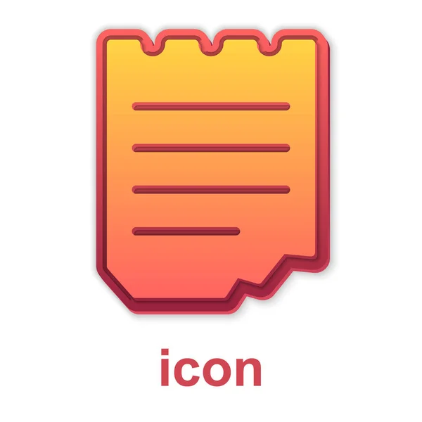 Icono del Cuaderno de Oro aislado sobre fondo blanco. Icono de bloc de notas en espiral. Cuaderno escolar. Un bloc de notas. Diario para la escuela. Vector — Vector de stock