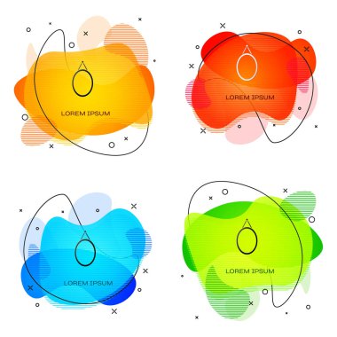 Siyah Ayna simgesi beyaz arkaplanda izole edildi. Sıvı şekilli soyut pankart. Vektör.