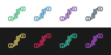 Çizgi çizgisi bisiklet pedalları simgesini siyah ve beyaz arkaplanda izole edin. Vektör.