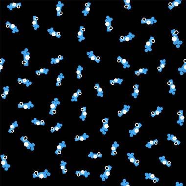 Kar ikonlu çizgi rüzgârı ve yağmur siyah zemin üzerinde izole edilmiş pürüzsüz desen. Rüzgarlı bir hava. Vektör