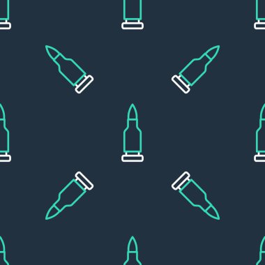 Çizgi Kurşunu simgesi siyah arkaplanda kusursuz desen izole etti. Vektör