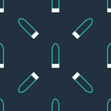 Line Dildo vibrator for sex games icon isolated seamless pattern on black background. Sex toy for adult. Vaginal exercise machines for intimate.  Vector