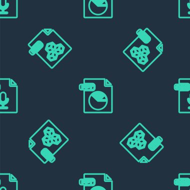 PPT dosya belgesini, 3DS ve OGG 'yi pürüzsüz desene ayarla. Vektör