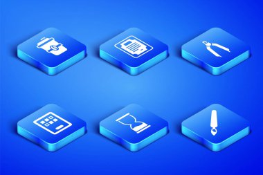 Boya fırçasını, kahve bardağını, eski kum saatini, grafik tabletini, sertifika şablonunu ve pusula simgesini paket yapın. Vektör