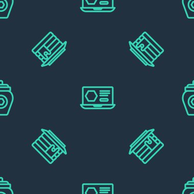 Bal çevrimiçi servisini, krep yığınını ve bal kavanozunu kusursuz dizilime ayarla. Vektör