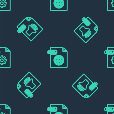 HTML dosya belgesi, WMA ve DLL satırlarını pürüzsüz desen üzerinde ayarla. Vektör