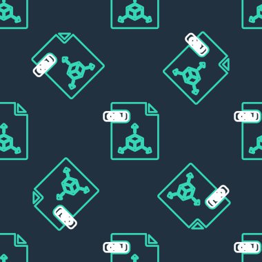 OBJ dosya belgesi satırı. Obj düğmesi simgesi siyah arkaplanda izole edildi. OBJ dosya sembolü. Vektör