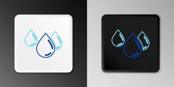 Line Water drop icoon geïsoleerd op grijze achtergrond. Kleurrijk concept. Vector — Stockvector