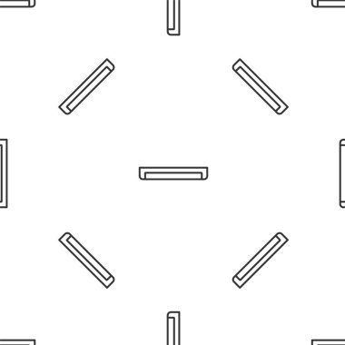 Gri çizgi uzun parlaklık floresan enerji tasarrufu ikonu beyaz arka planda izole edilmiş pürüzsüz desen. Vektör