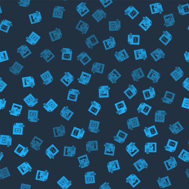 JPG dosya belgesini, EML, GIF ve MP4 'ü pürüzsüz desene ayarla. Vektör.