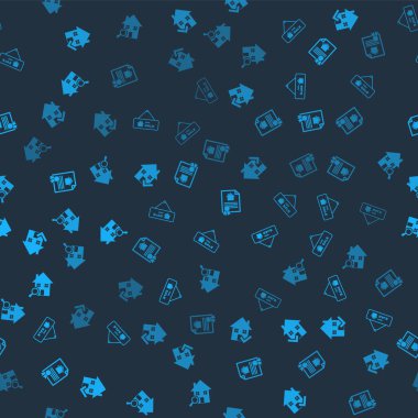 House 'u işaretli olarak ayarla, Satılık Asılma Tabelası, Sözleşme ve Arama Evi' ni kusursuz bir şekilde ayarla. Vektör.