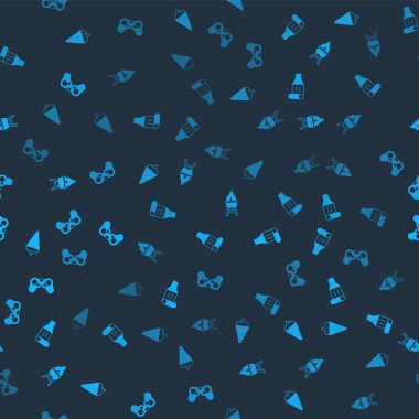 Dondurmayı waffle külahında, doğum günü partisi kornasında ızgara ızgarasında ve av sahasında kusursuz bir şekilde hazırla. Vektör