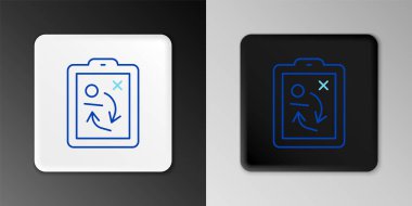 Çizgi Planlama strateji konsepti simgesi gri arkaplanda izole edildi. Hokey kupası formasyonu ve taktiği. Renkli taslak konsepti. Vektör