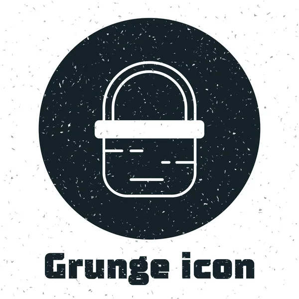 Grunge Basket Symbol Isoliert Auf Weißem Hintergrund Online Kaufkonzept Lieferservice — Stockvektor