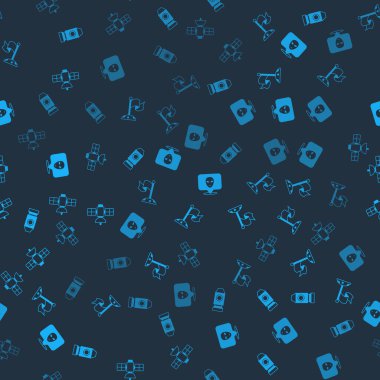 Roket gemisini, bayraklı Ay 'ı, Uzaylı ve Uydu' yu kusursuz şekilde ayarlayın. Vektör