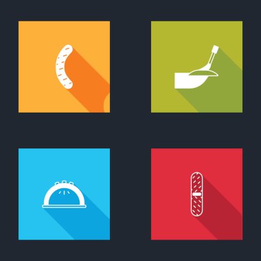 Tırnak törpüsü, manikür, lamba ve simgeyi ayarla. Vektör