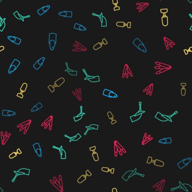 Kırık çivi, manikür, manikür için öğütme makası ve pürüzsüz desenli sahte tırnaklar. Vektör