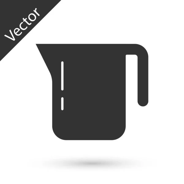 Icono Cafetera Gris Aislado Sobre Fondo Blanco Vector — Vector de stock