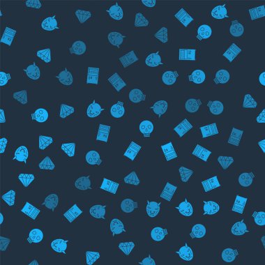 Boynuzlu şeytanın maskesi, Bilgisayar, Kafatası ve Elmas 'ı pürüzsüz bir kalıba sokun. Vektör.