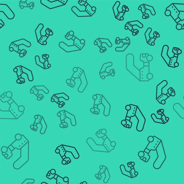 Siyah çizgili yolcu merdiveni, yeşil arka planda izole edilmiş uçak biniş ikonu. Havaalanı merdiveni yolculuğu. Vektör