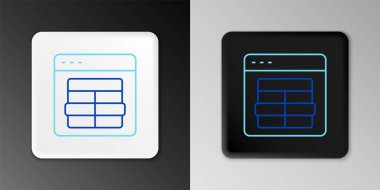 MySQL satır kod simgesi gri arkaplanda izole edildi. Web sitesi tasarımınız için HTML Kod sembolü. Renkli taslak konsepti. Vektör