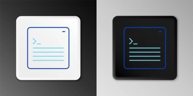 Çizgi Yazılım, Web Geliştirici programlama kodu simgesi gri arkaplanda izole edildi. Program kodunun rastgele bilgisayar betiği parçalarını Javascript et. Renkli taslak konsepti. Vektör