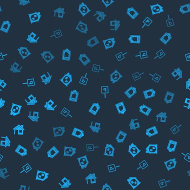 House 'u koruma altına al, kontrat yap, park et ve kusursuz bir düzen oluştur. Vektör.