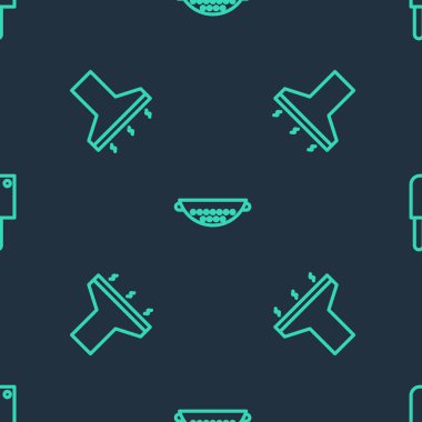 Mutfak süzgecini, vantilatör vantilatörünü ve et helikopterini kusursuz şekilde ayarlayın. Vektör.