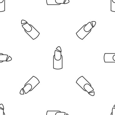 Kırık tırnak ikonu, beyaz arka planda izole edilmiş, pürüzsüz desen. Tırnağı çatlamış. Vektör