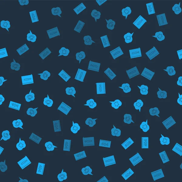 Sayfayı 404 hata, konuşma balonu sohbet bildirimi, kullanıcı kılavuzu ve hatasız şablon üzerine telefon görüşmesi ile ayarla. Vektör.