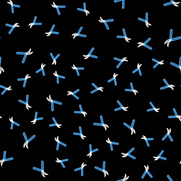 Siyah arkaplandaki izole edilmiş ikonu budamak için el yapımı makas. Ahşap saplı budama makası. Vektör