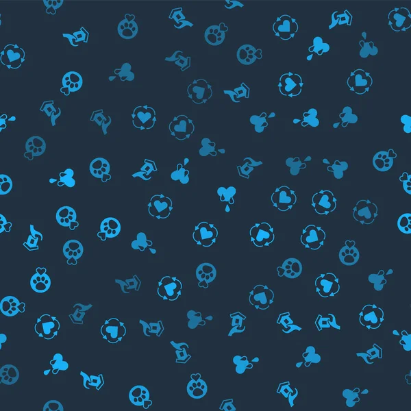 Evsizler için barınak ayarlayın, gönüllü olun, kan bağışı yapın ve hayvanlar için kusursuz bir iz bırakın. Vektör